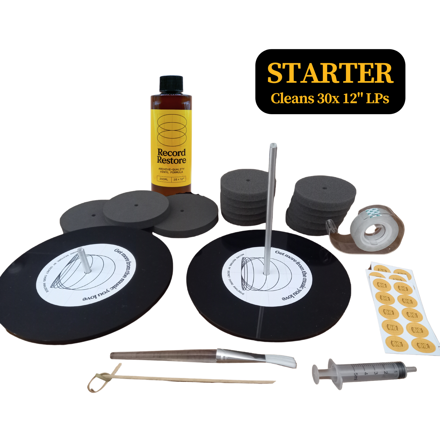 Record Restore Vinyl Record Cleaning Kit Starter