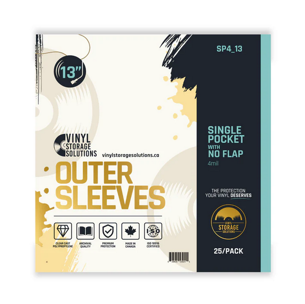 Vinyl Storage Solutions - Protective Outer Sleeves 13" - Packs