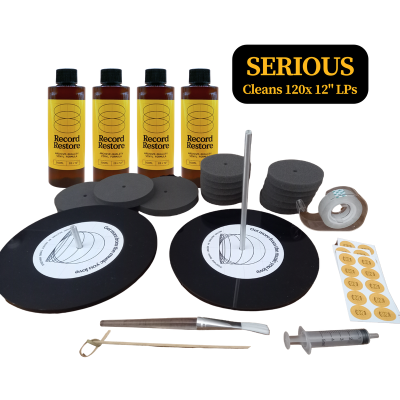 Record Restore Vinyl Record Cleaning Kit Serious