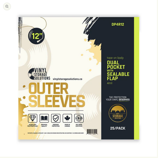 Vinyl Storage Solutions - Protective Outer Sleeves 12" - (Packs)