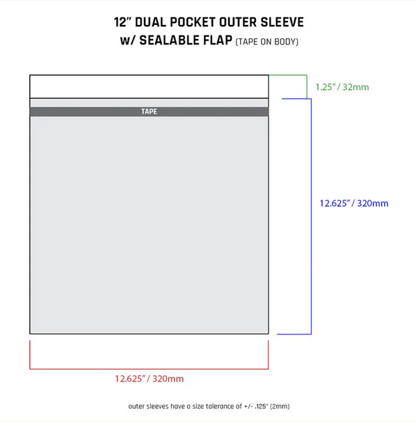 Sample pack - Vinyl Record Protective Outer + Inner Sleeves