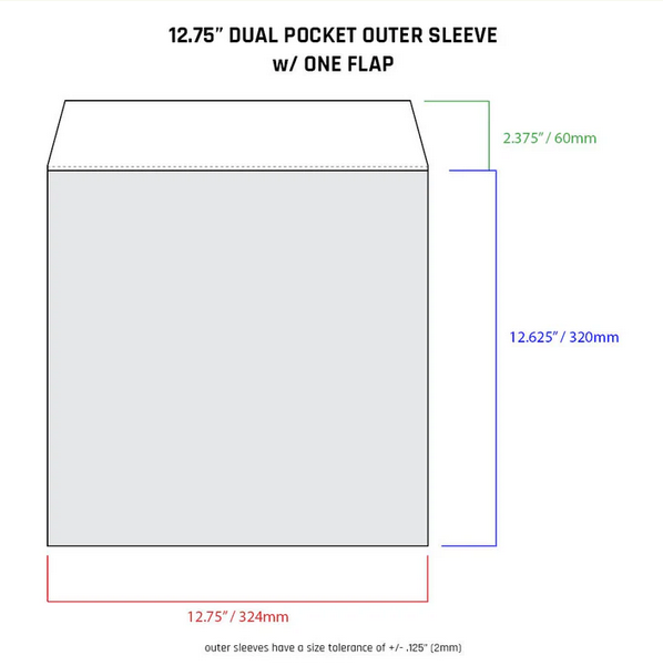 Vinyl Record Cover Protective Outer Sleeves 12.75" - Packs