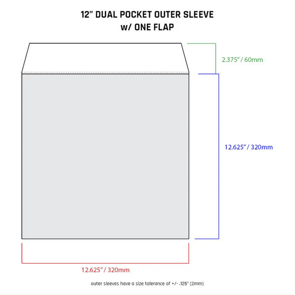 Vinyl Record Cover Protective Outer Sleeves 12.75" - Packs