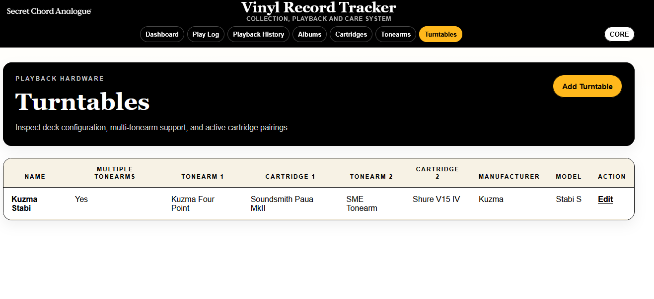 SCA Vinyl Record Tracker